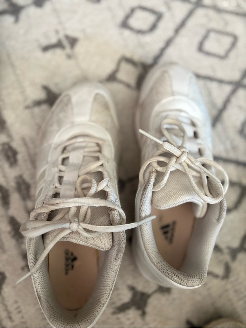 adidas Women’s Neutral Cream/Off-White Athletic Sneakers